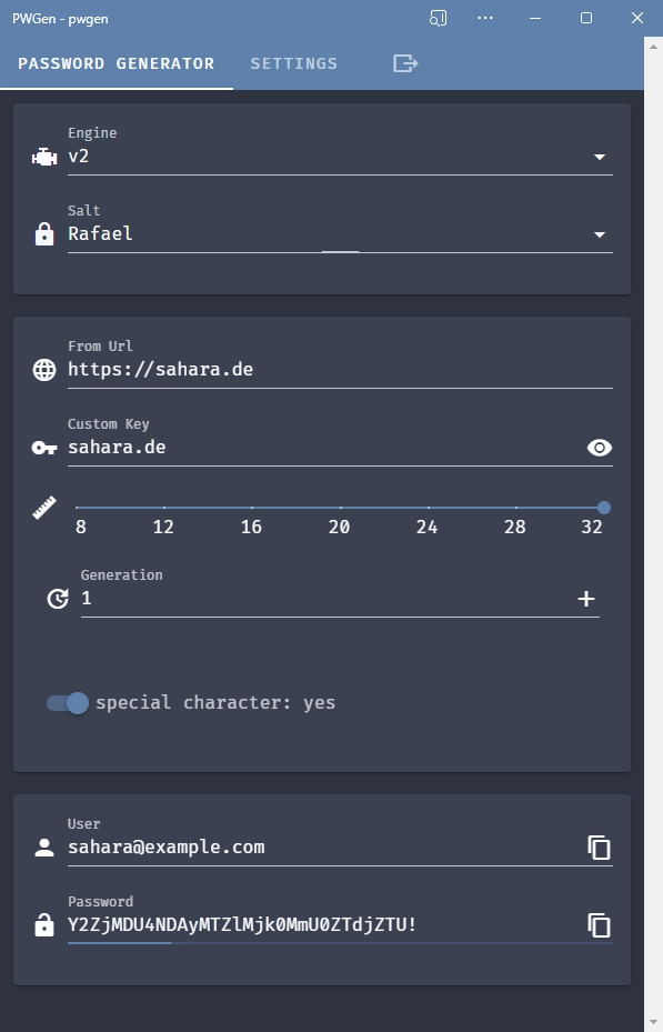 Generieren eines Kennworts mit Password Manager