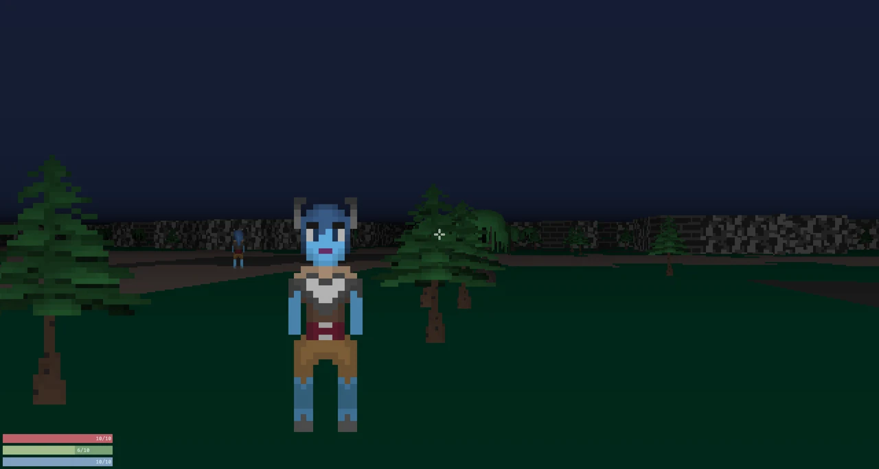 Raycaster, Bäume und NPCs