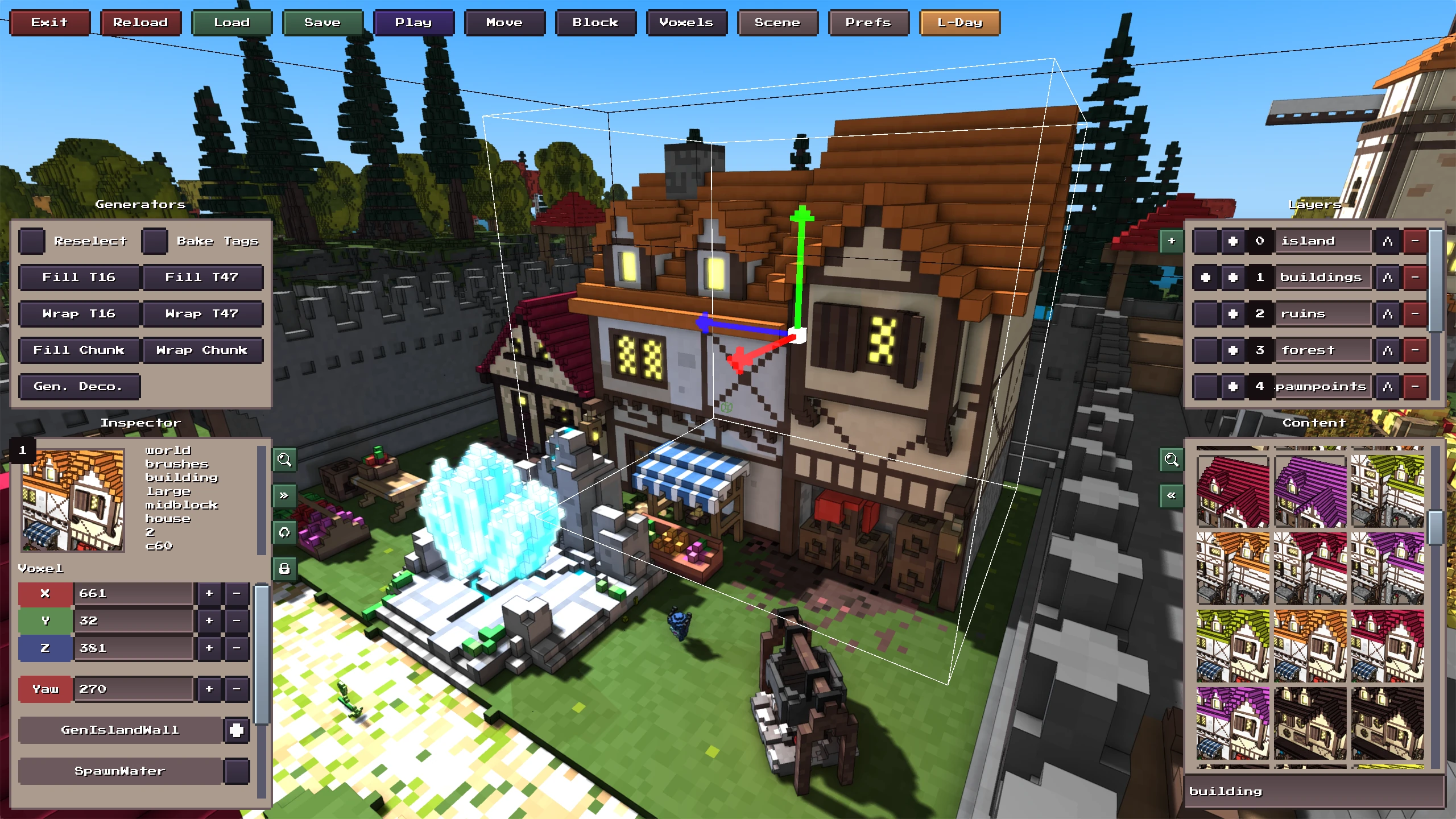 Screenshot des Uncounted Isles Editors